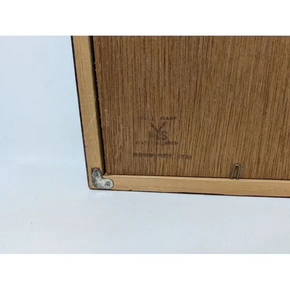 Vintage Pair of Japanese‎ Silk Paintings Embroidered Crewel Asian Mount Fuji MCM Mixed Media